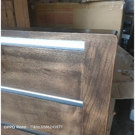 Dark Walnut Oil : Giường Ngủ Gỗ Sồi - 1m4 x 2m 